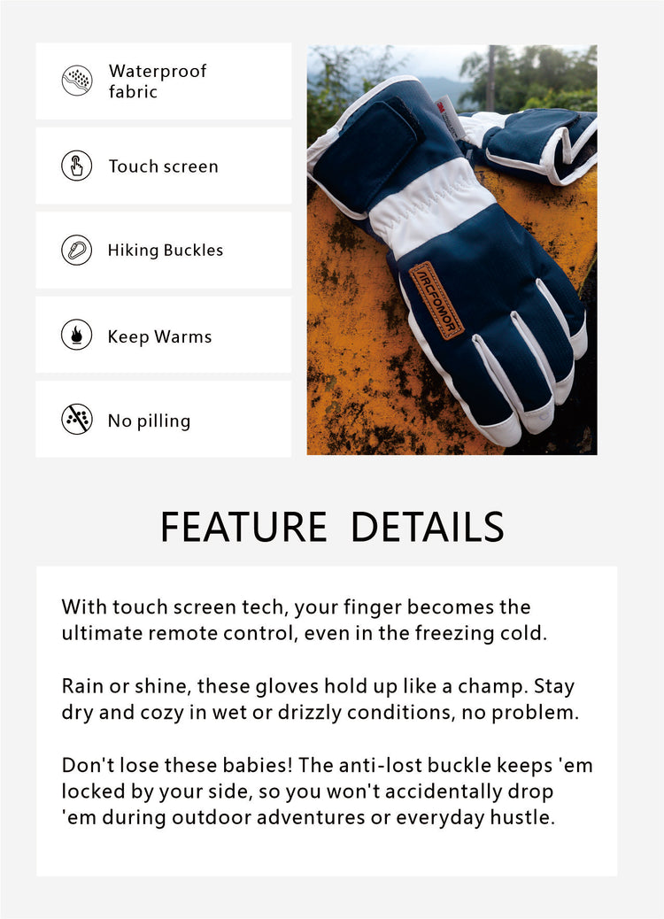 This picture shows the core advantages of the “Summit of kunlun” glove.