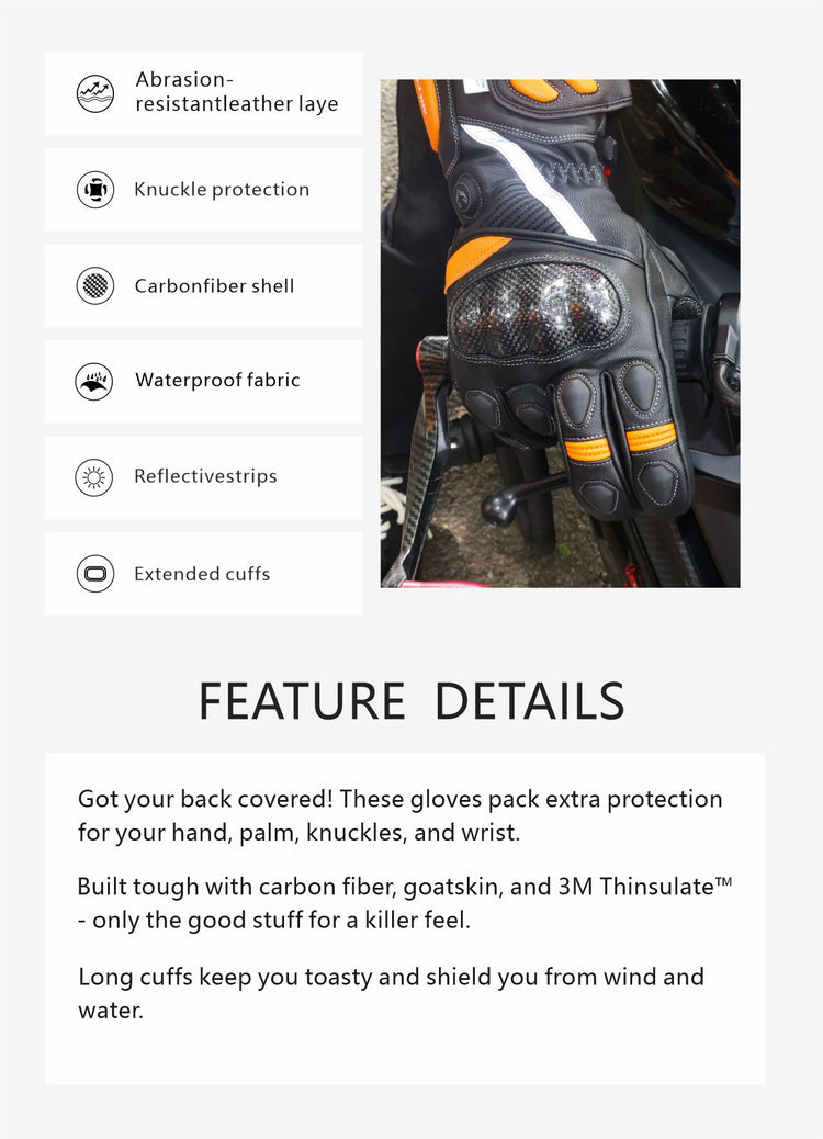 Features of "Tempest" gloves
