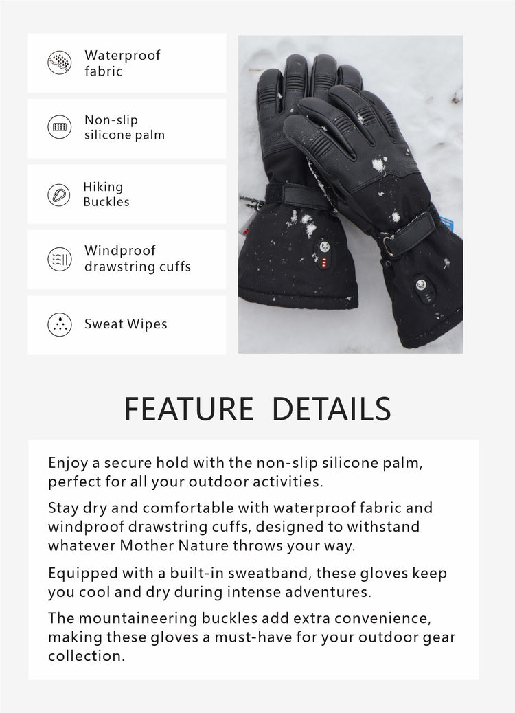 Arcfomor's Ottawa Nights Heated Gloves are your best winter outdoor activity with their outstanding performance and multi-scenario applicability.