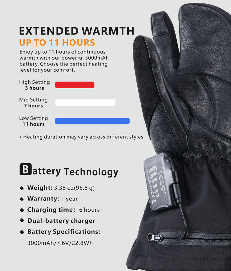 This picture shows that the battery specifications and performance of the “Crab-claw” glove are excellent.