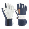 "Summit of Kunlun"Warm Gloves - White & Navy Blue
